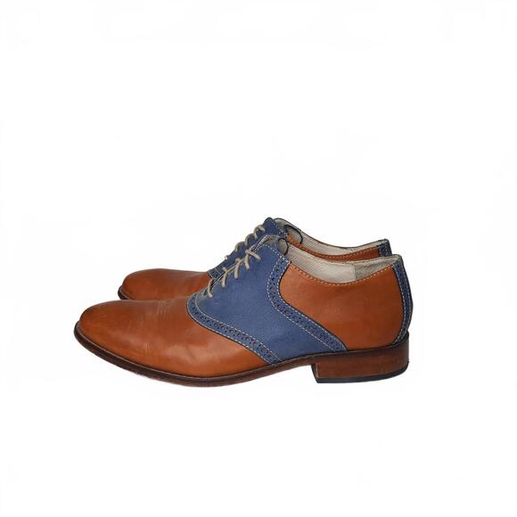 blue dress tan shoes The Jack Shoe in Navy Size 7 by TAFT
